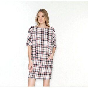 Zara Tartan Plaid Mini Dress, Size‎ S